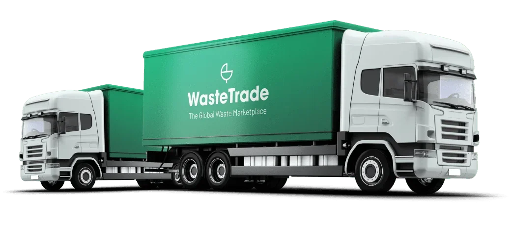 WasteTrade branded haulage trucks