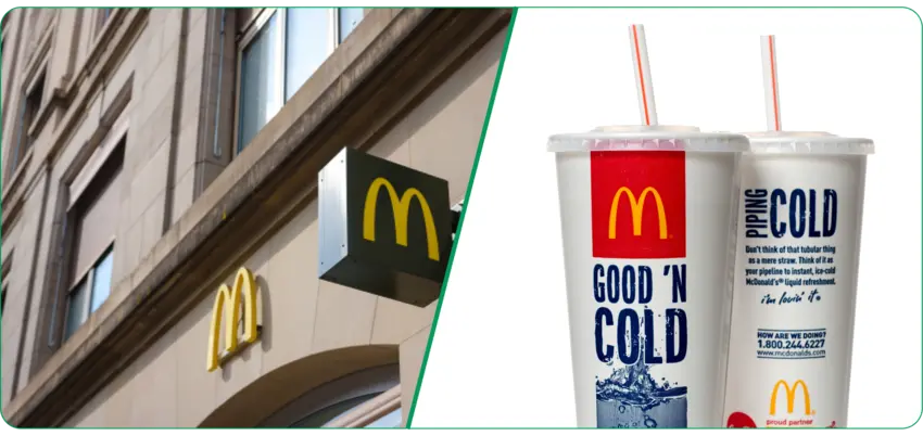 Mcdonald's cup for recycling