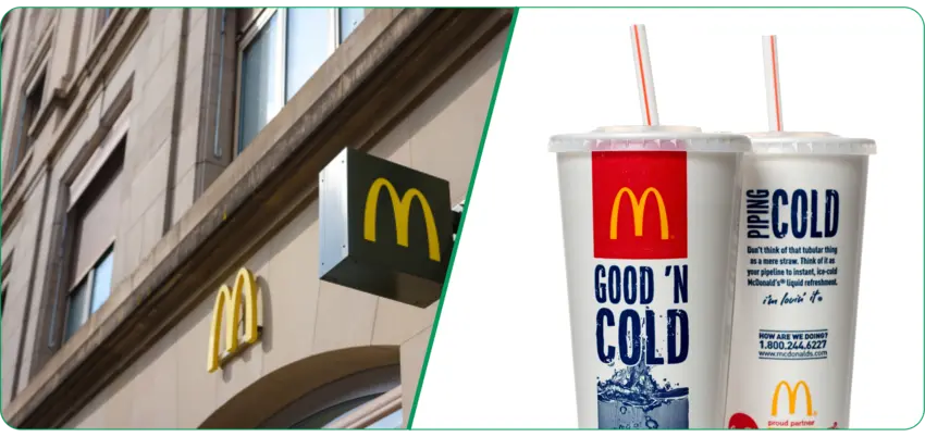 Mcdonald's Becher für Recycling