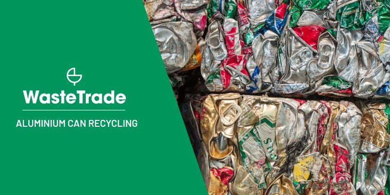 Baloți de doze de aluminiu listați pentru reciclare pe platforma WasteTrade