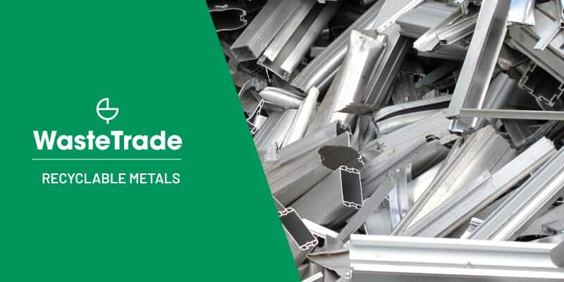 Piezas de residuos metálicos reciclados para su comercio en la plataforma WasteTrade